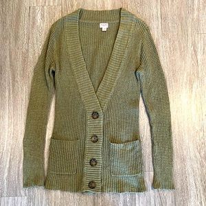 Green Mossimo Supply Co cardigan